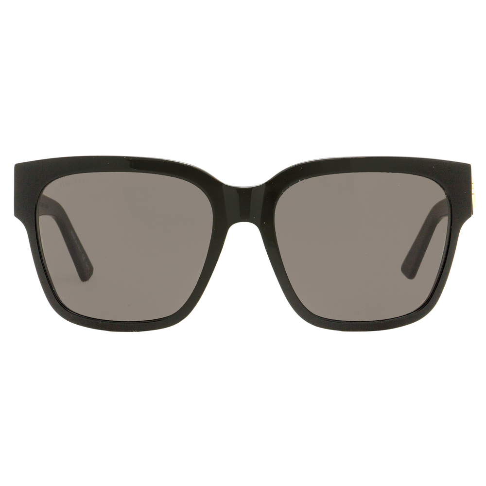 Balenciaga Square Sunglasses BB0056S 001 Black/Gold 55mm - Picture 2 of 2